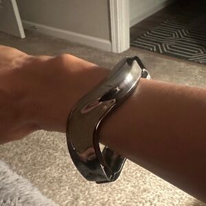 Anthropologie Metallic Silver Wearable Bracelet